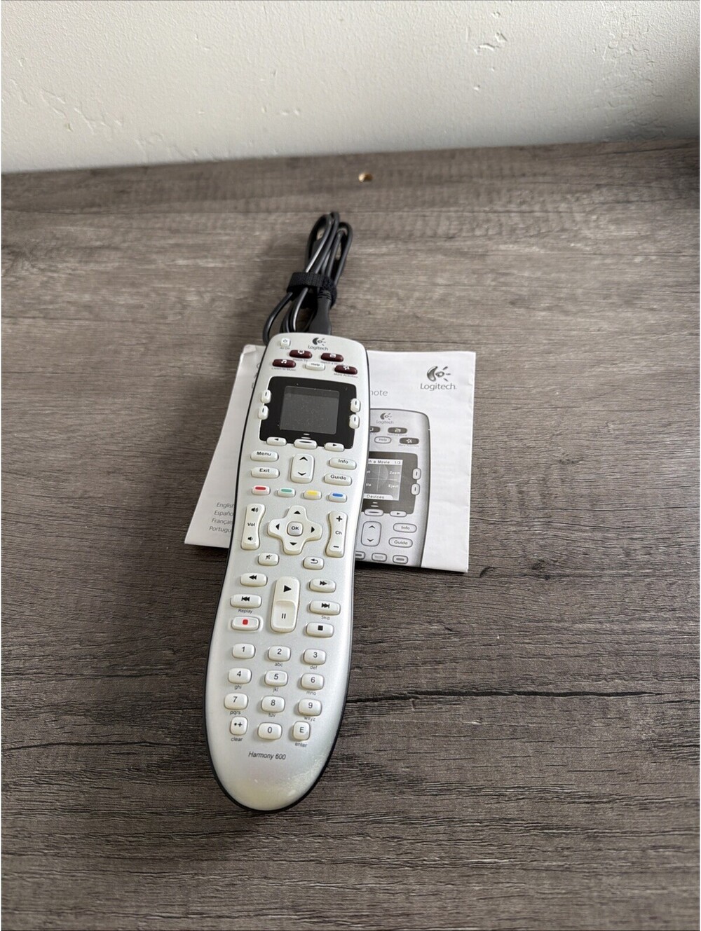 Logitech Harmony 600 Universal Remote Control Up to 5 Devices - TESTED + Cable